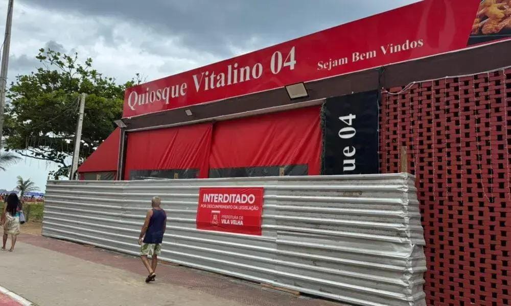 Quiosque do Vitalino fechado