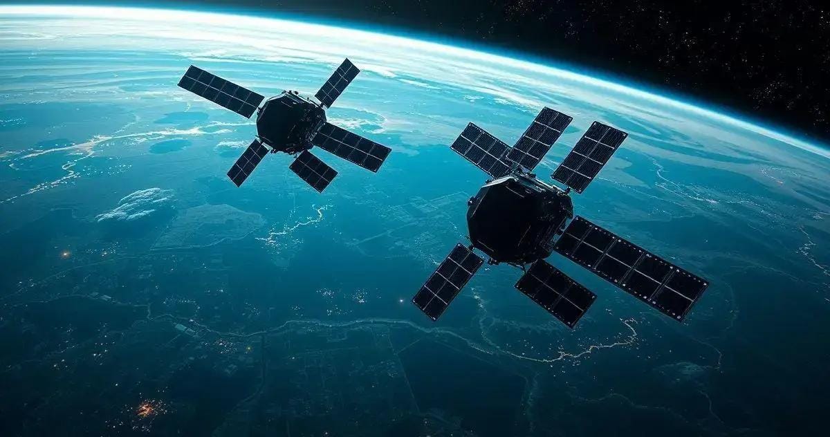 Domínio da internet via satélite