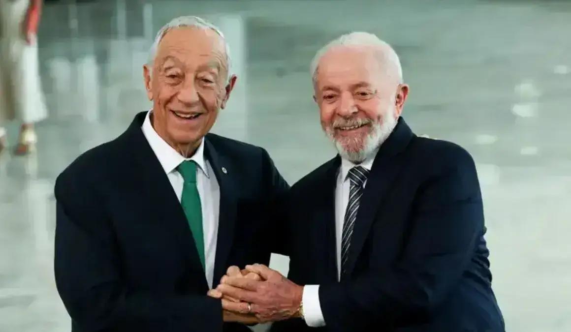 Lula recebe presidente de Portugal
