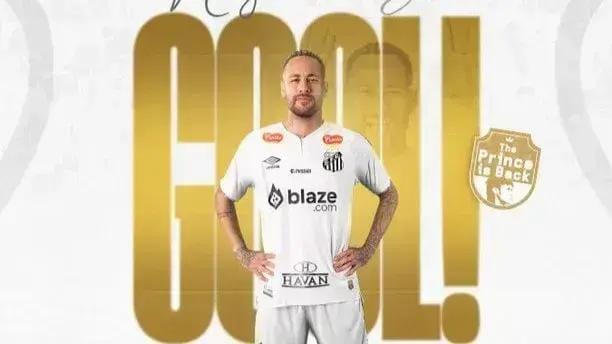 Primeiro gol de Neymar