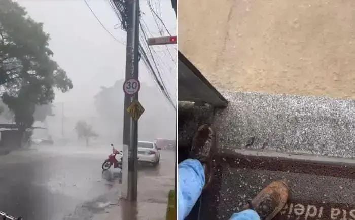 Granizo em Guaçuí