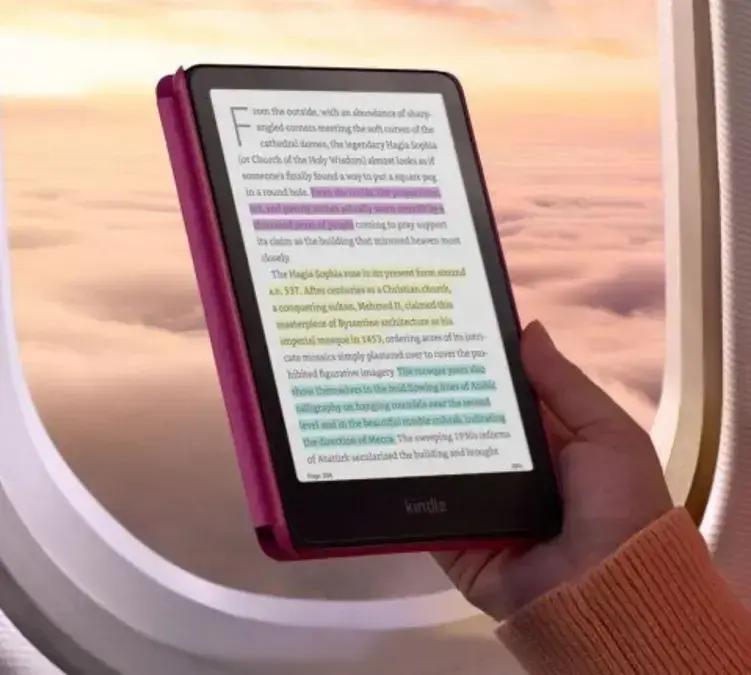 Mudar de página com Kindle