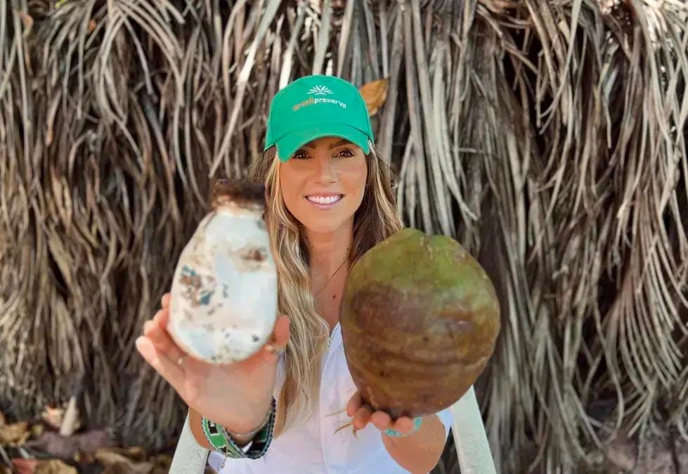 Plástico de resíduos de coco