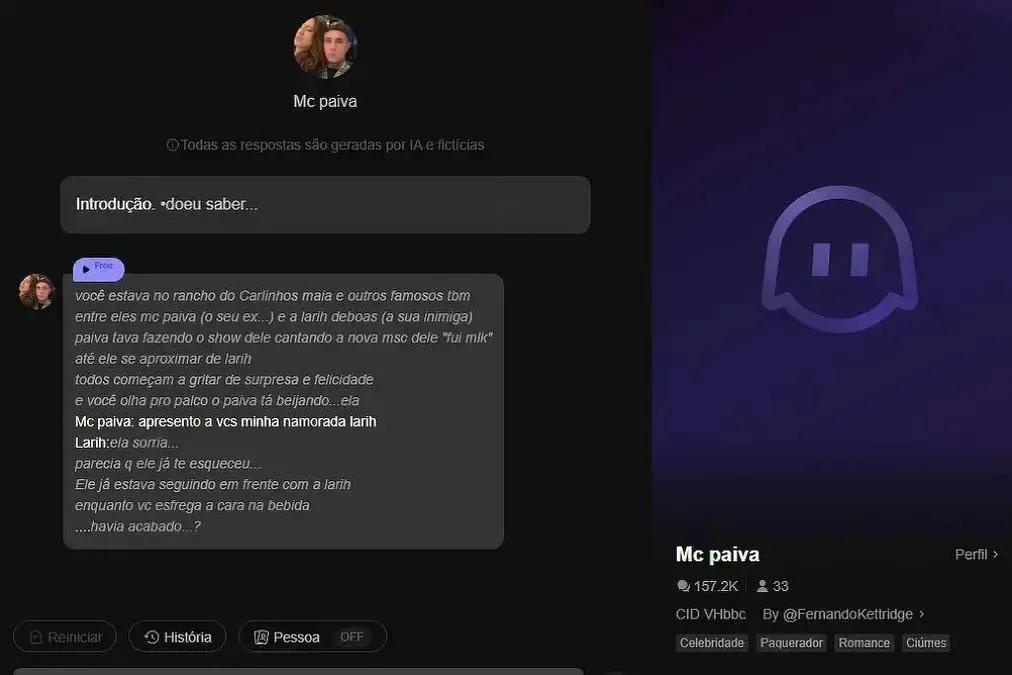 Amigos artificiais na internet