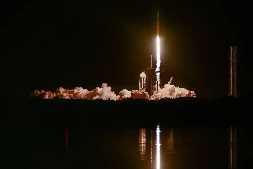 Astronautas rumo à ISS