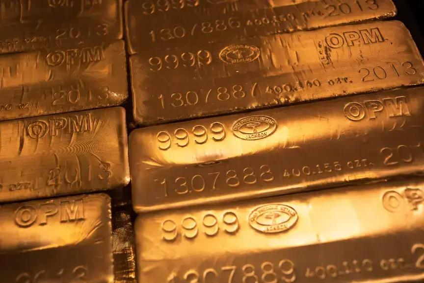Acúmulo de ouro da China