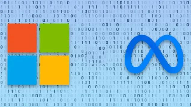 Resultados da Meta e Microsoft