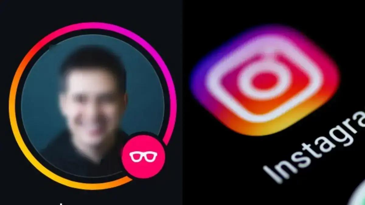 Ícone de óculos no Instagram