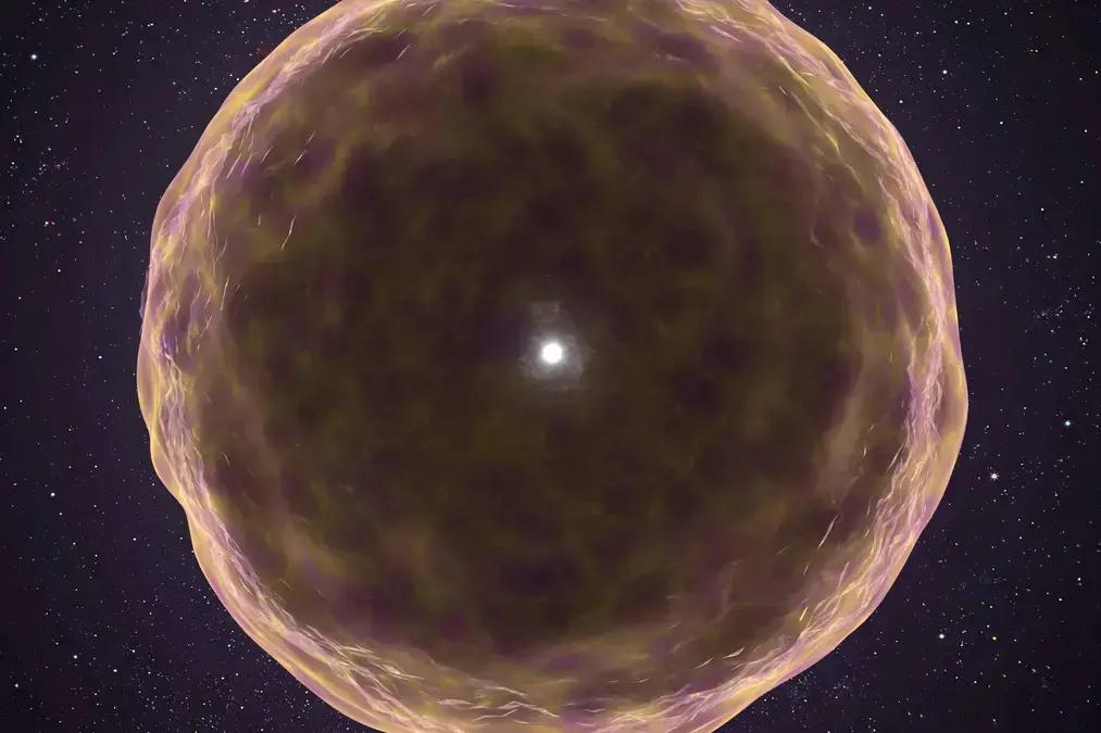 Explosão de uma supernova