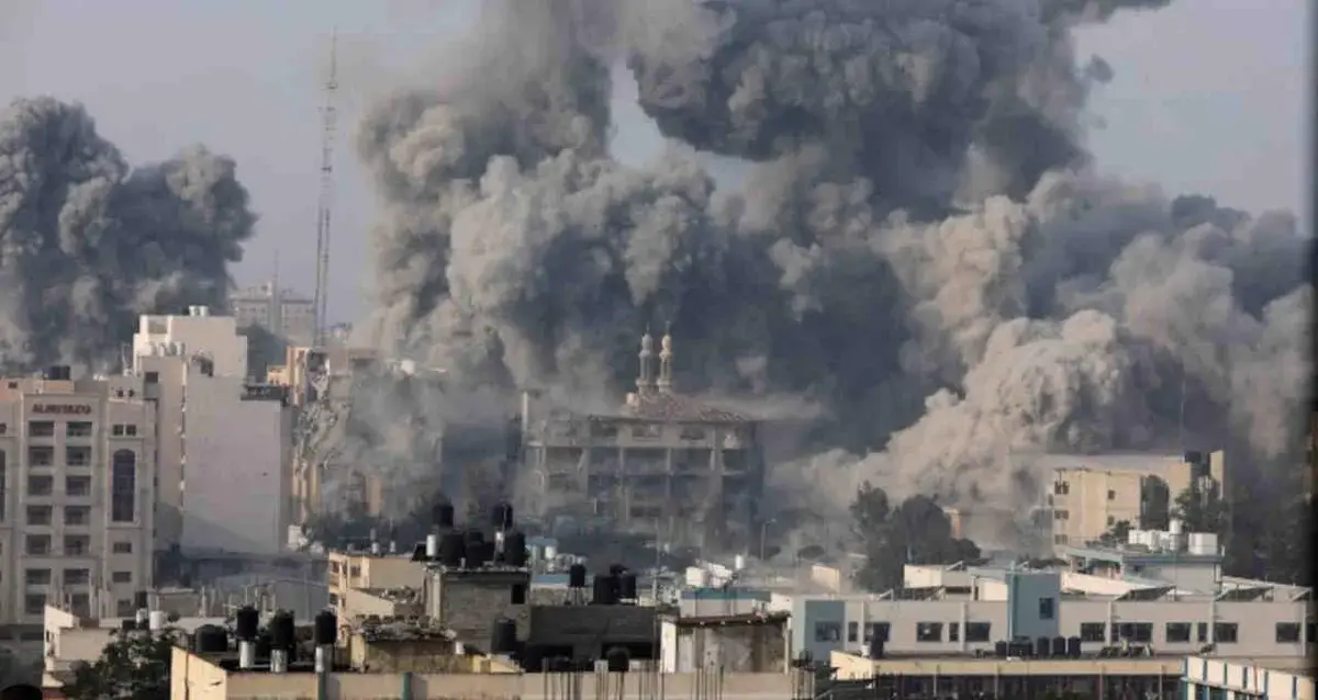 Ataques aéreos em Gaza