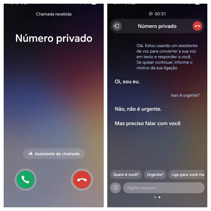 Atendimento automático no celular