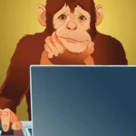 Babuíno capaz de escrever