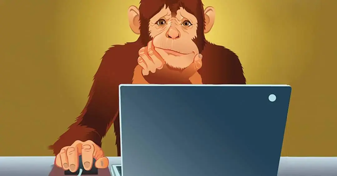 Babuíno capaz de escrever