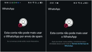 Bloqueio de contas no WhatsApp
