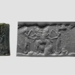 Selo cilíndrico da Mesopotâmia