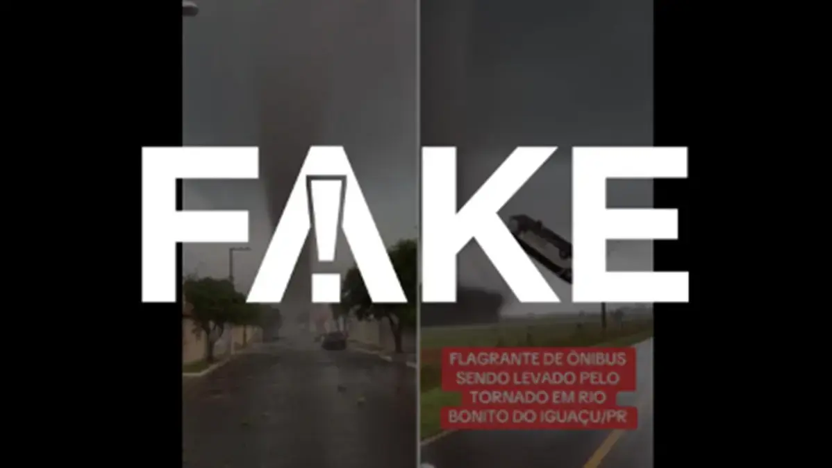 Vídeos de tornado no Paraná